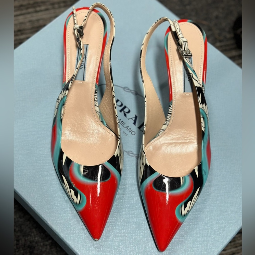 ORIGINAL Multi Print PRADA Heels